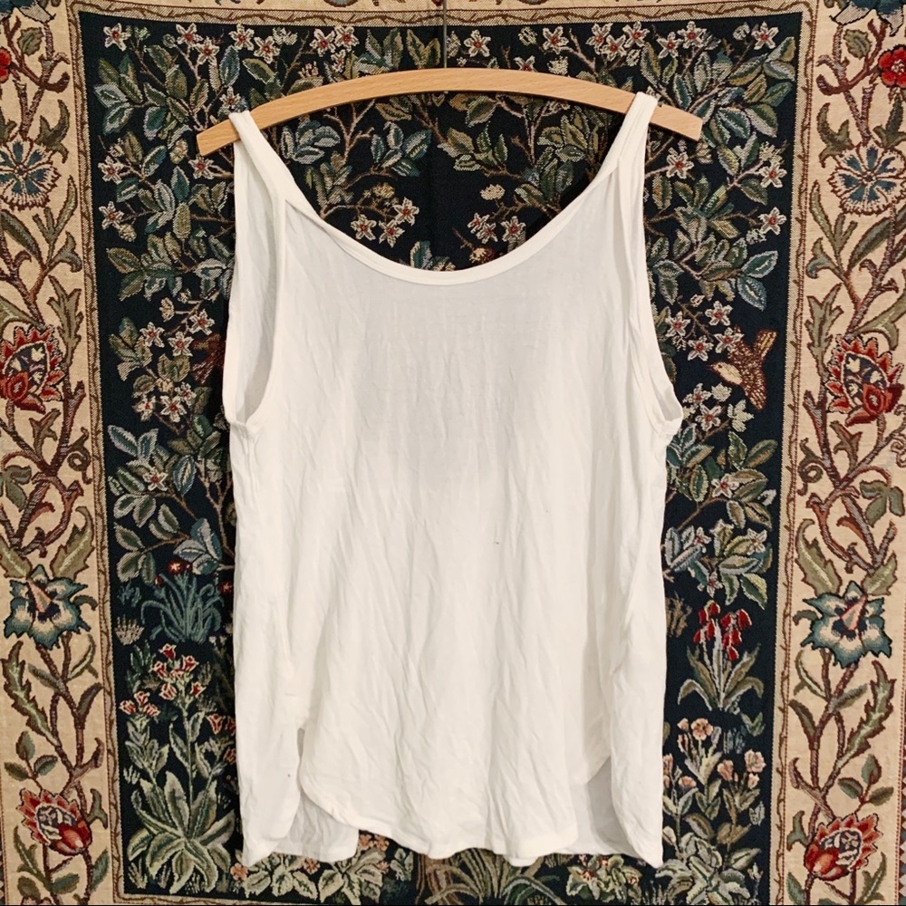 We The Free Oversized White Tank
